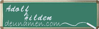 Adolf Hilden Visitenkarte